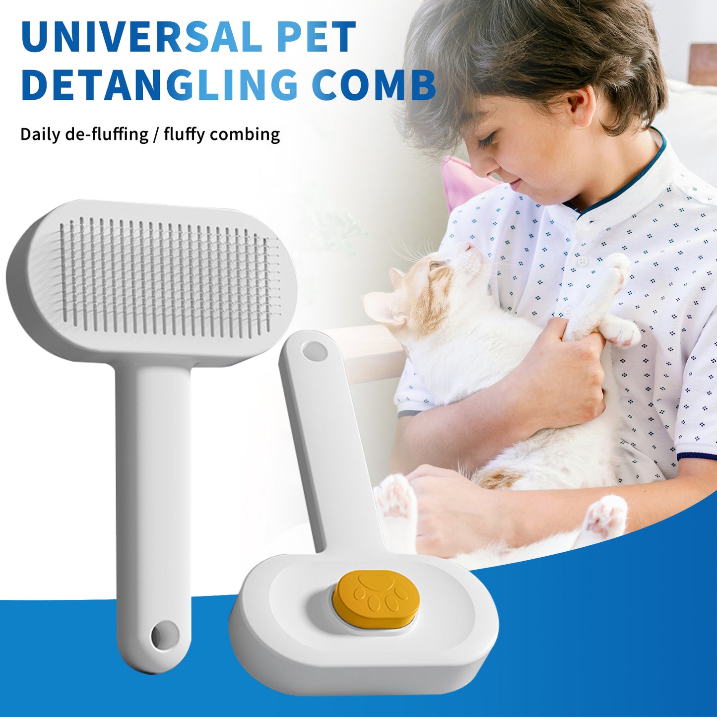 Universal Pet Hair Comb for Tangle-Free, Comfortable Grooming