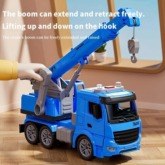 Kids Yellow Crane Toy with Lights & Sounds – Fun Construction Truck