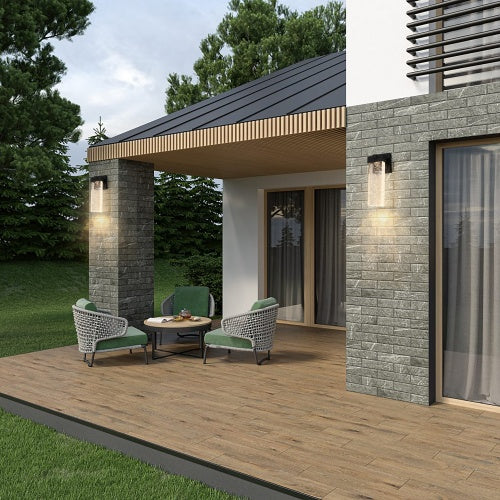 Smart Light-Sensitive Outdoor Crystal Wall Lights