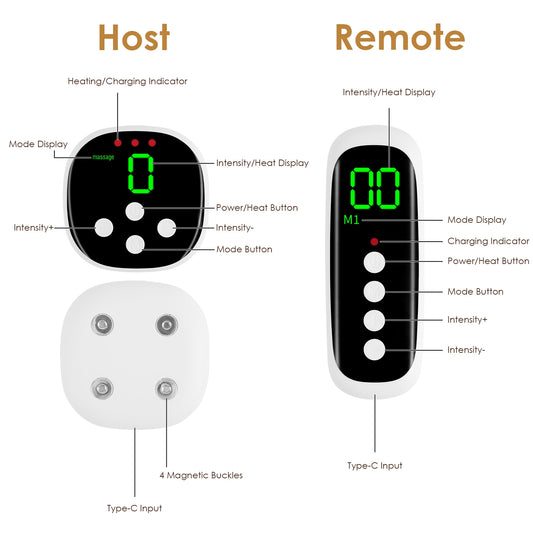 Smart EMS Heating Pad for Lower Back and Waist Relief
