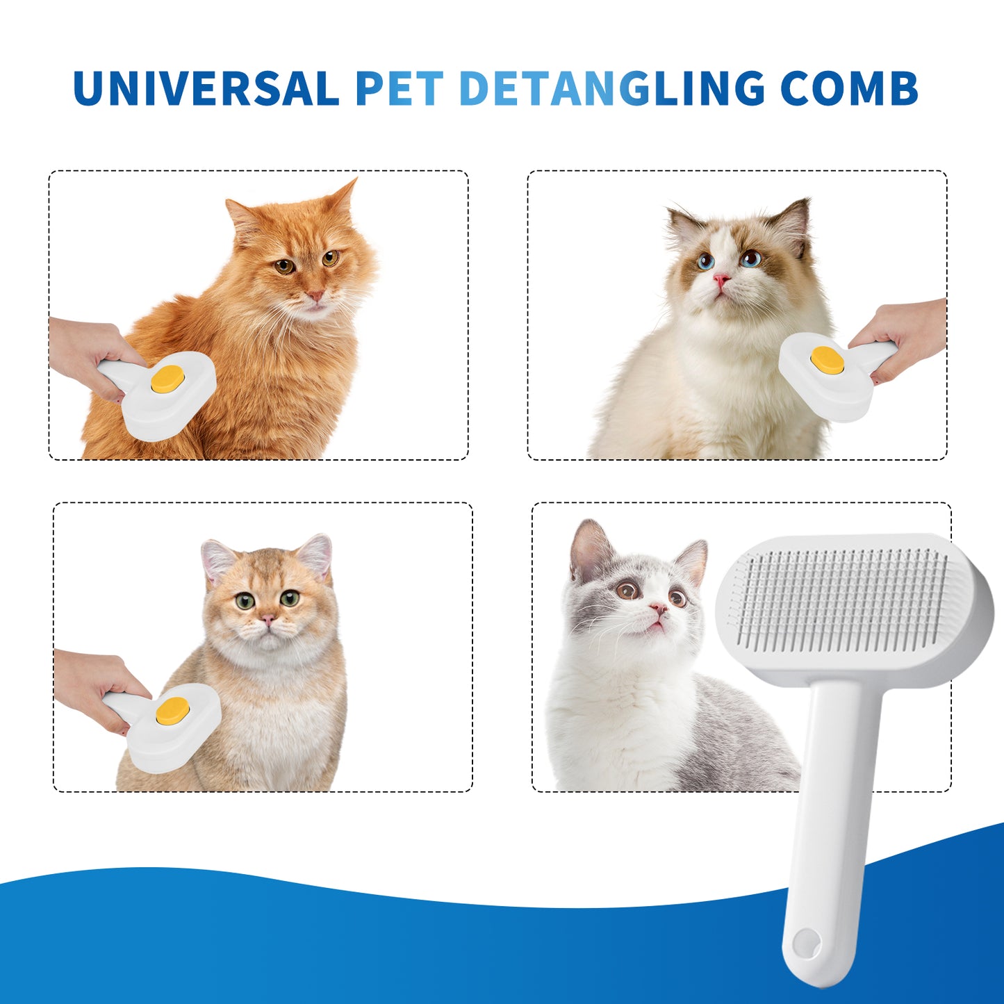 Universal Pet Hair Comb for Tangle-Free, Comfortable Grooming