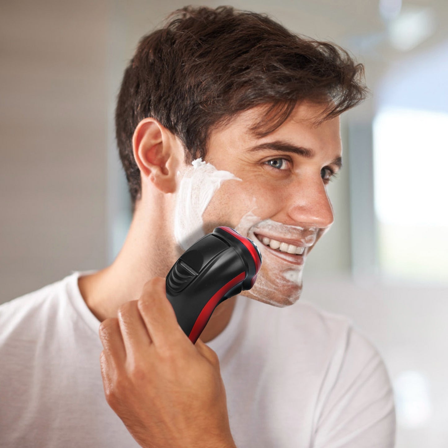 Electric Shaver Razor For Men IPX7 Waterproof Beard Trimmer 3D Rechargeable