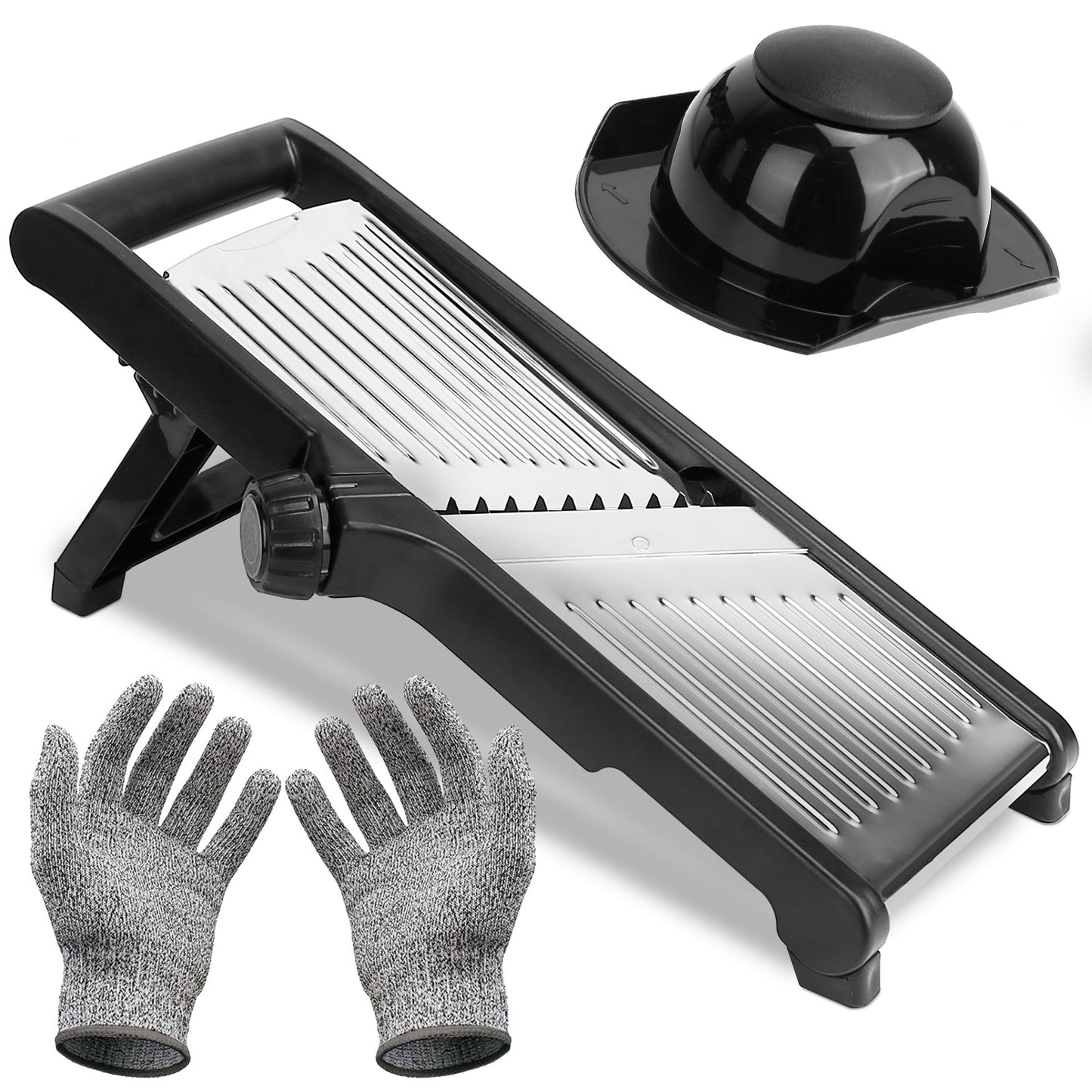 1Pc Mandoline Food Slicer Stainless Steel Food Cutter - Vegetable Fruit Chopper, Grater, Peeler