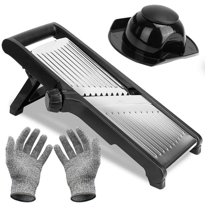 1Pc Mandoline Food Slicer Stainless Steel Food Cutter - Vegetable Fruit Chopper, Grater, Peeler