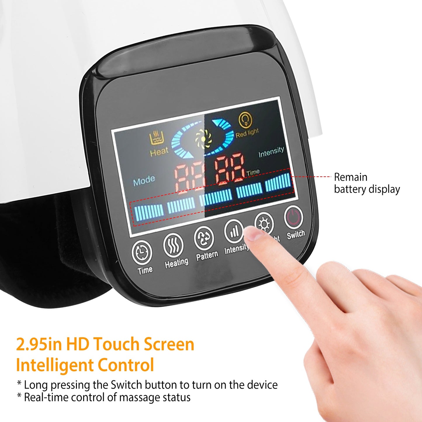 Smart Heated Knee Massager for Sports Recovery and Daily Relief