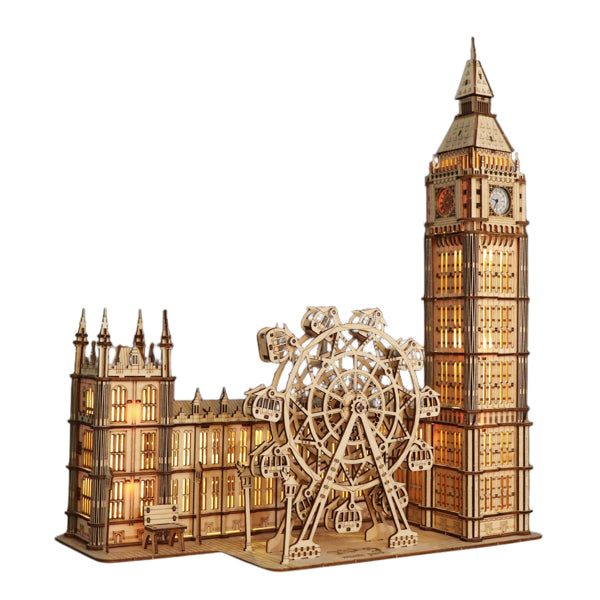3D Wooden Puzzle Big Ben Model Kits, DIY Building Blocks