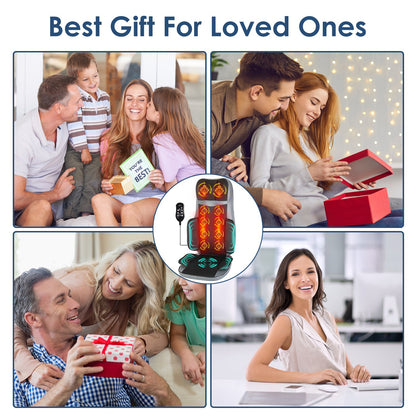 Full Body Massage Chair Pad With Heat, 3D Kneading For Home, Car Driver Seat