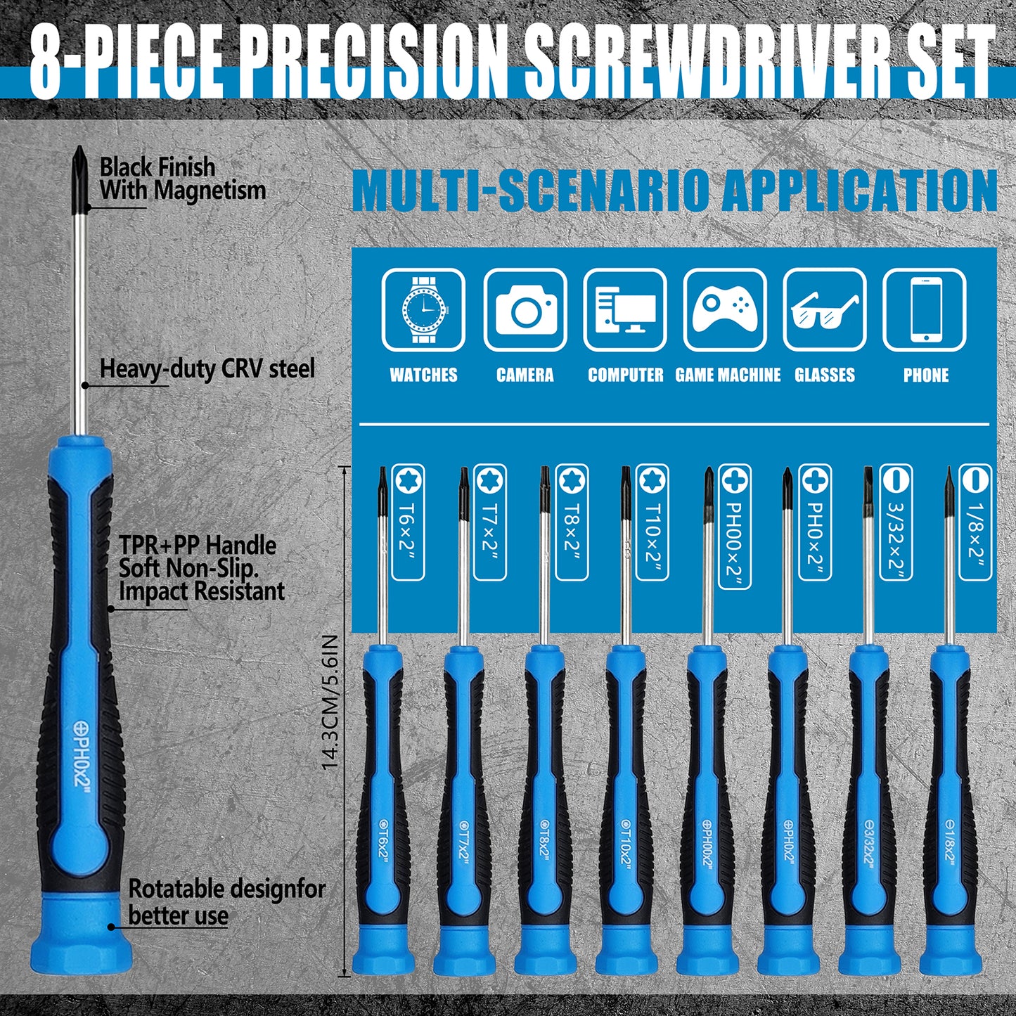 100-Piece Screwdriver Set, Home Repair Tool Kit, Automotive Repair Tools