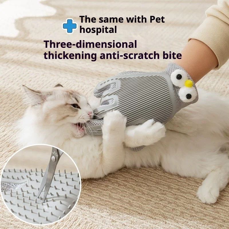 Soft Pet Grooming Brush Gloves for Comfortable Care