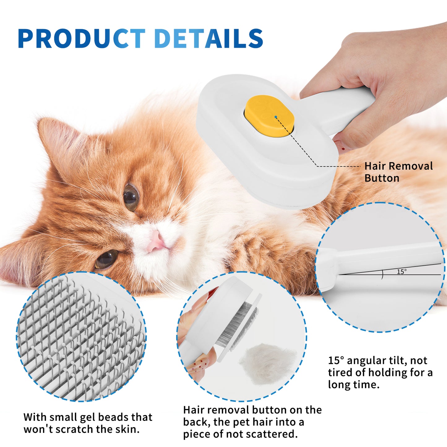 Universal Pet Hair Comb for Tangle-Free, Comfortable Grooming