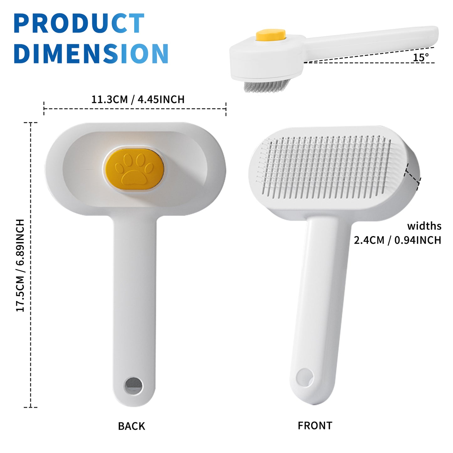 Universal Pet Hair Comb for Tangle-Free, Comfortable Grooming