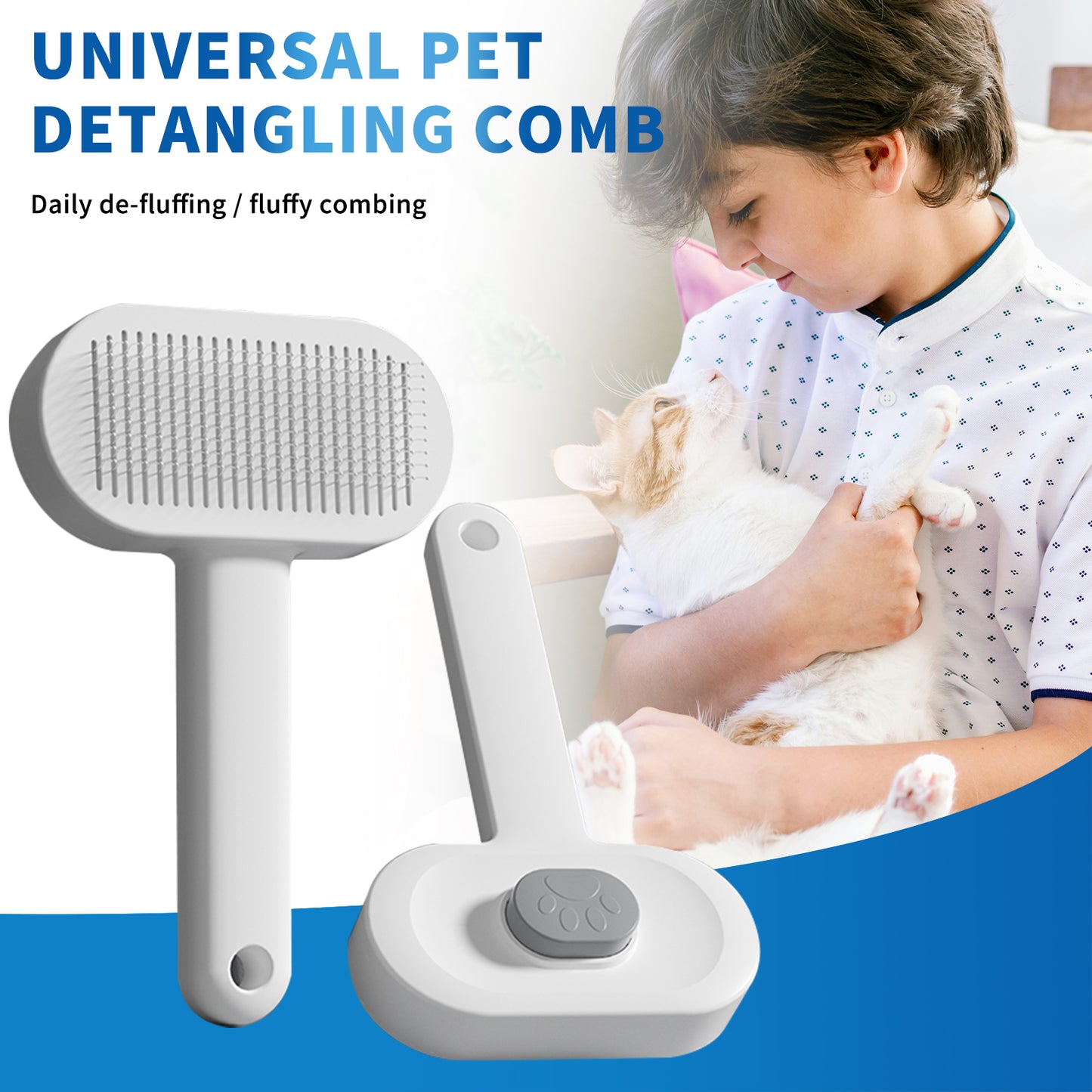 Universal Pet Hair Comb for Tangle-Free, Comfortable Grooming