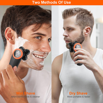 4D Electric Shavers Razor IPX7 Waterproof Wet & Dry For Men