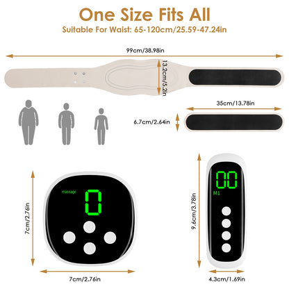 Smart EMS Heating Pad for Lower Back and Waist Relief