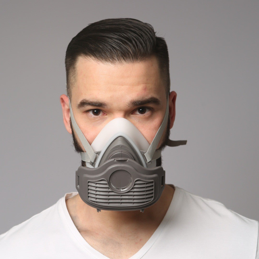 Half Face Dust Mask with 10 Filters for Sanding and Woodworking