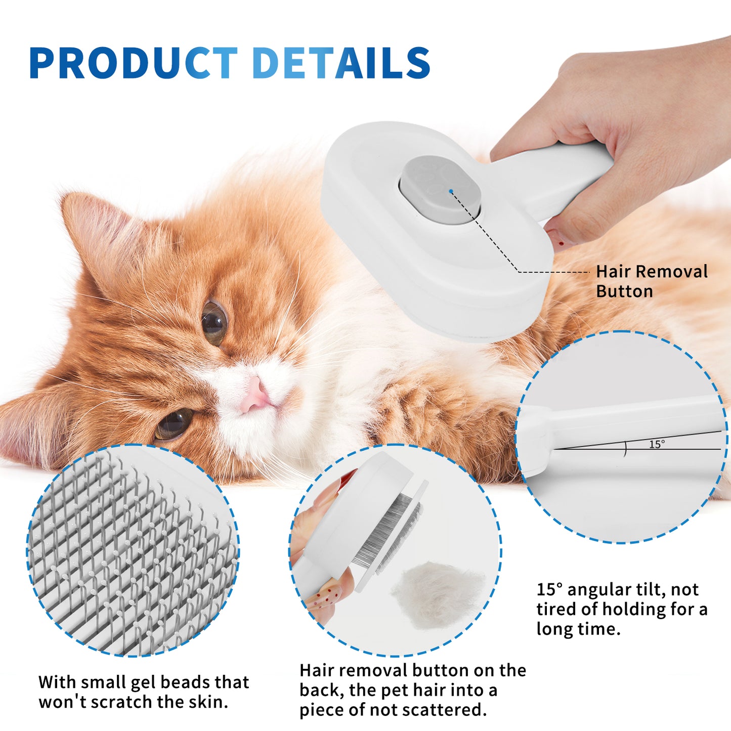 Universal Pet Hair Comb for Tangle-Free, Comfortable Grooming