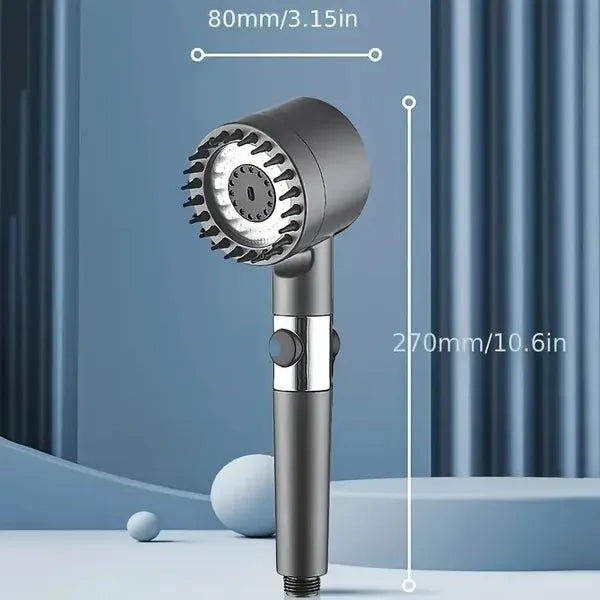 High Pressure Rain Shower Head With 5 Filters - Wall-mounted, Luxury Bathroom Painted Finish