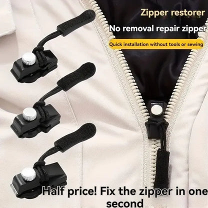 Instantly Fix Zippers, 3 0-piece Zipper Repair Kit, No Sewing Required, Easy Installation Tools