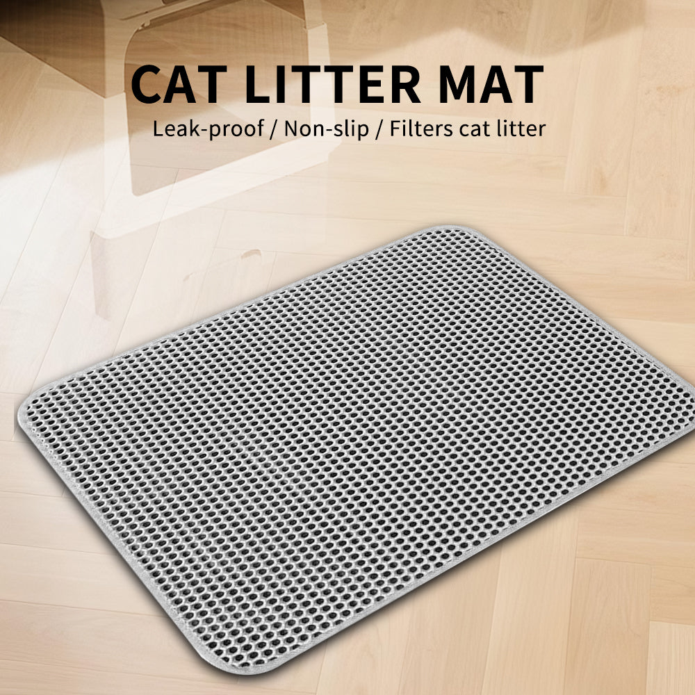 Leak-Proof Cat Litter Mat for Tidy, Happy Homes
