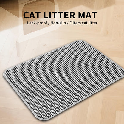 Leak-Proof Cat Litter Mat for Tidy, Happy Homes