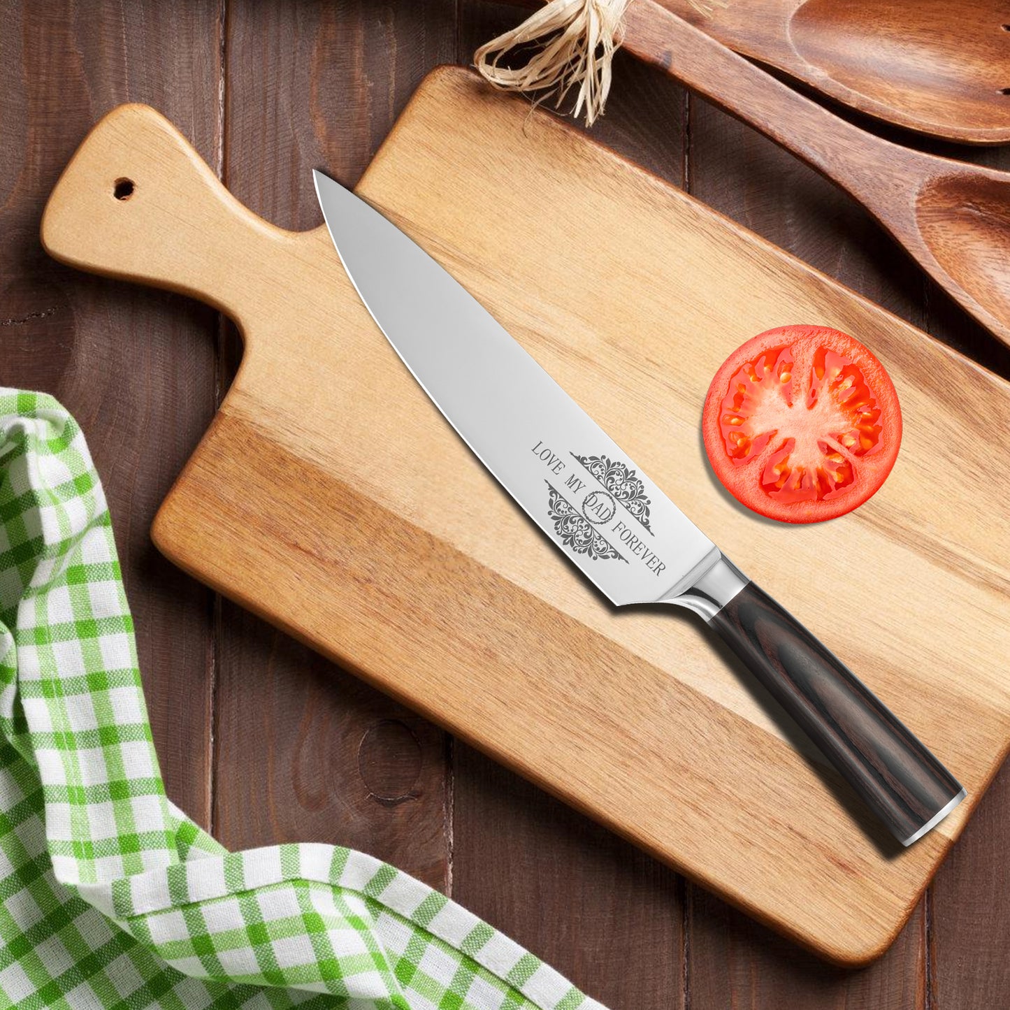 8-Inch Japanese Gyuto Chef Knife with Sheath – Perfect Gift for Any Cook