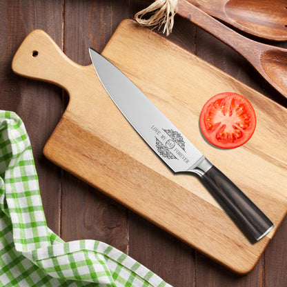 8-Inch Japanese Gyuto Chef Knife with Sheath – Perfect Gift for Any Cook