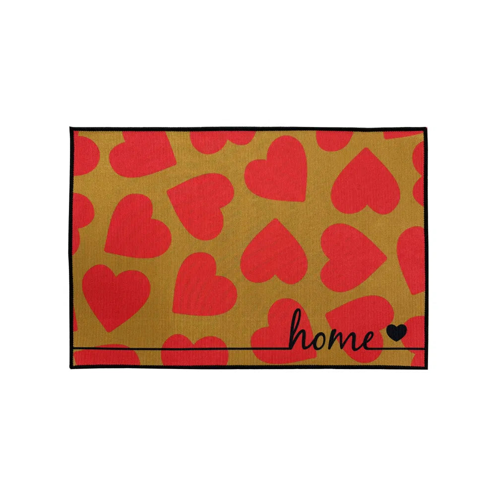 Heart Pattern Valentine’s Day Non-Slip Doormat – Cute & Cozy Home Decor