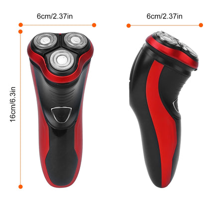 Electric Shaver Razor For Men IPX7 Waterproof Beard Trimmer 3D Rechargeable