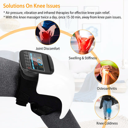 Smart Heated Knee Massager for Sports Recovery and Daily Relief