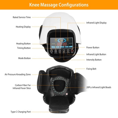 Smart Heated Knee Massager for Sports Recovery and Daily Relief