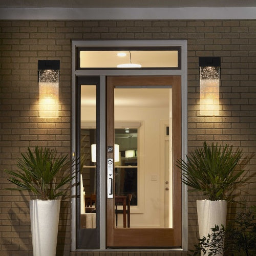 Smart Light-Sensitive Outdoor Crystal Wall Lights