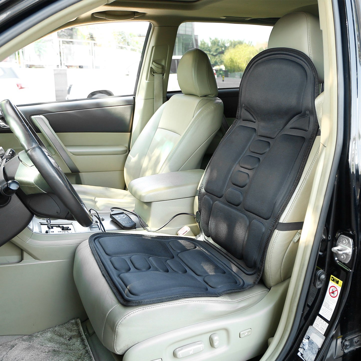 Heated Back Massager Cushion with Multiple Vibration Modes