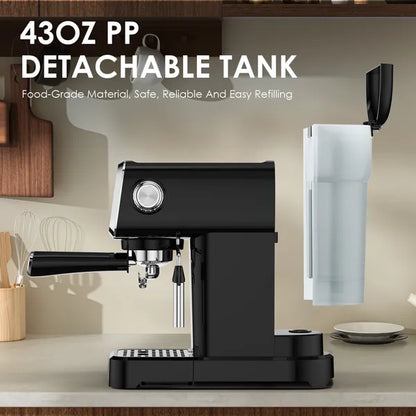 20 BAR Slim Vertical Espresso Machine With Milk Frother, For Rich Espresso, Americano, Latte