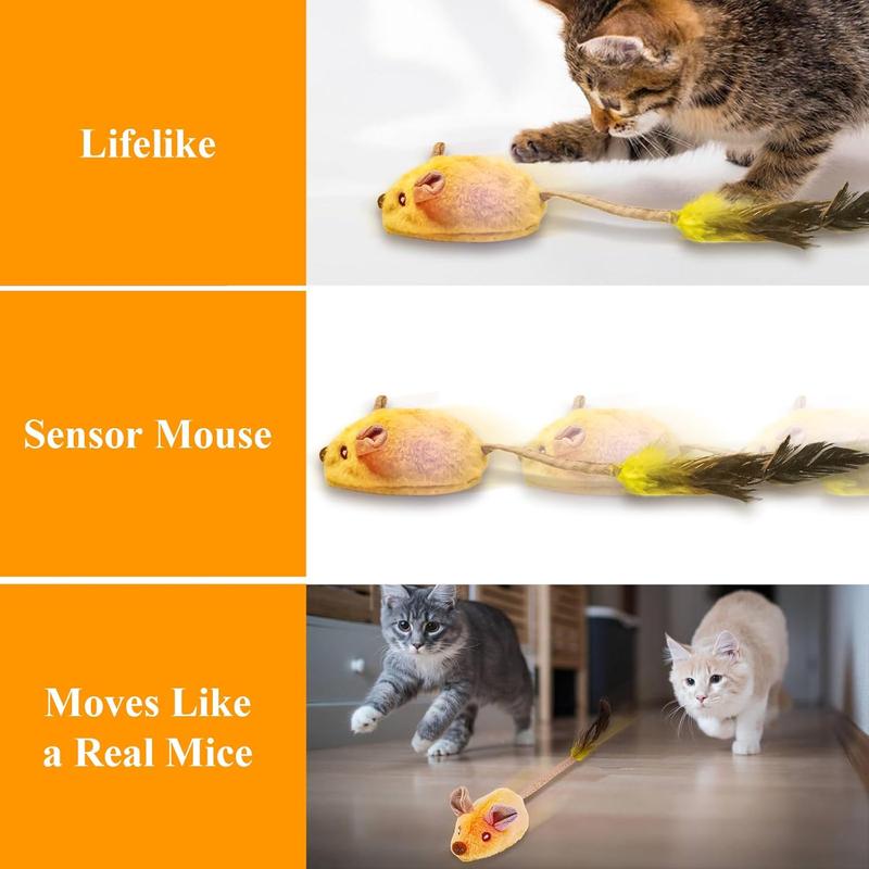 Smart Moving Cat Mouse Toy for Happy Indoor Cats