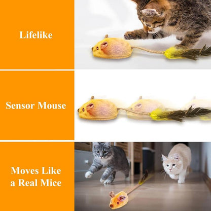Smart Moving Cat Mouse Toy for Happy Indoor Cats