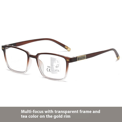 Anti Blue Light Far And Near Color Changing Multifocal Reading Glasses