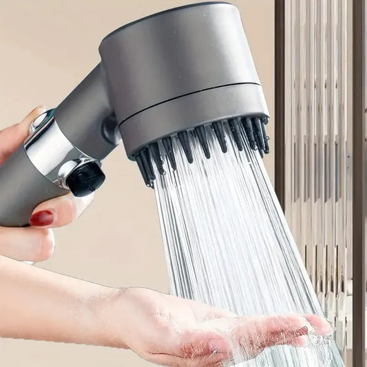 High Pressure Rain Shower Head With 5 Filters - Wall-mounted, Luxury Bathroom Painted Finish