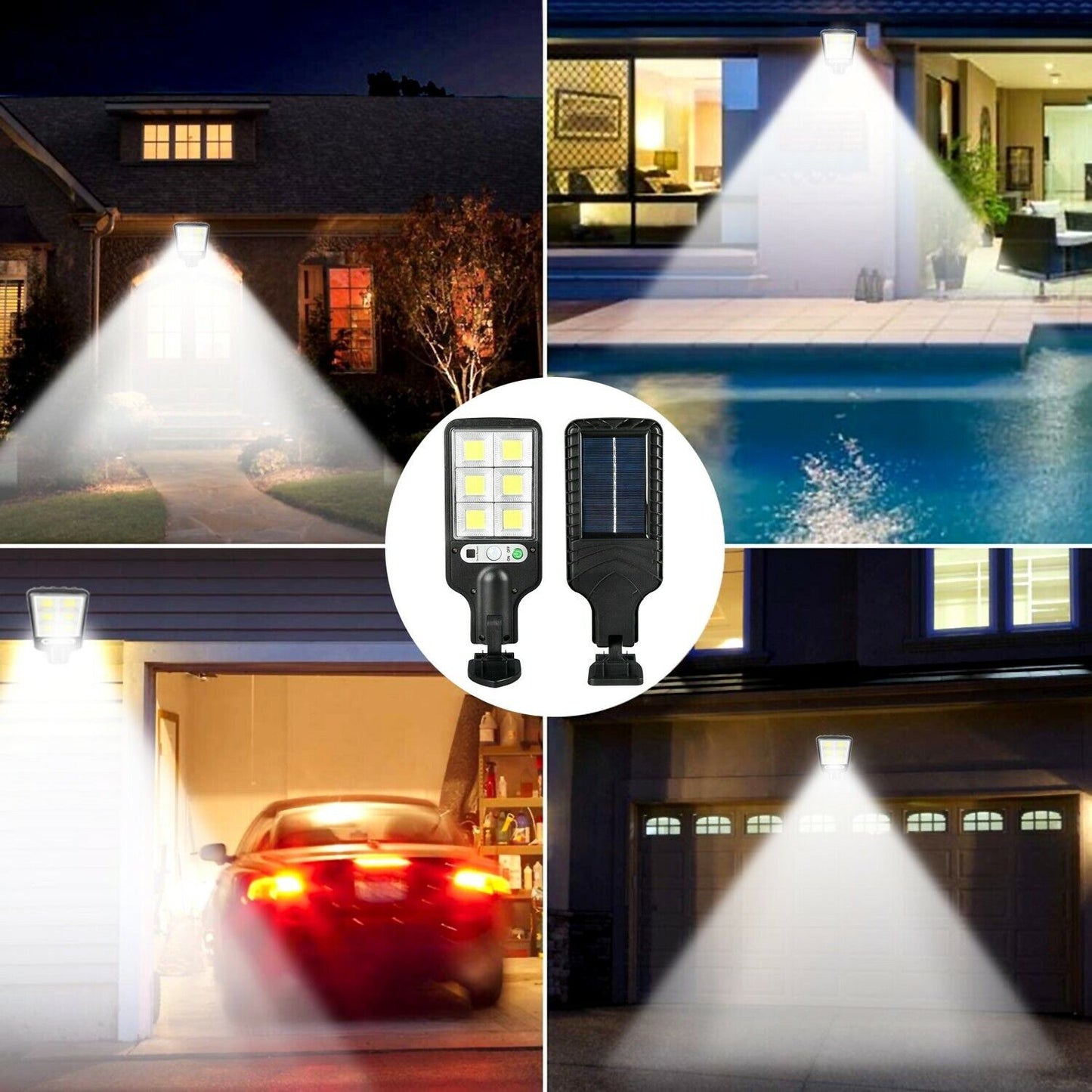 Smart Solar Motion-Activated Outdoor Wall Light