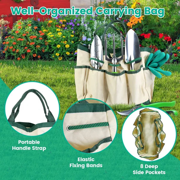 Durable 13-Piece Garden Tools Kit for Home Gardeners