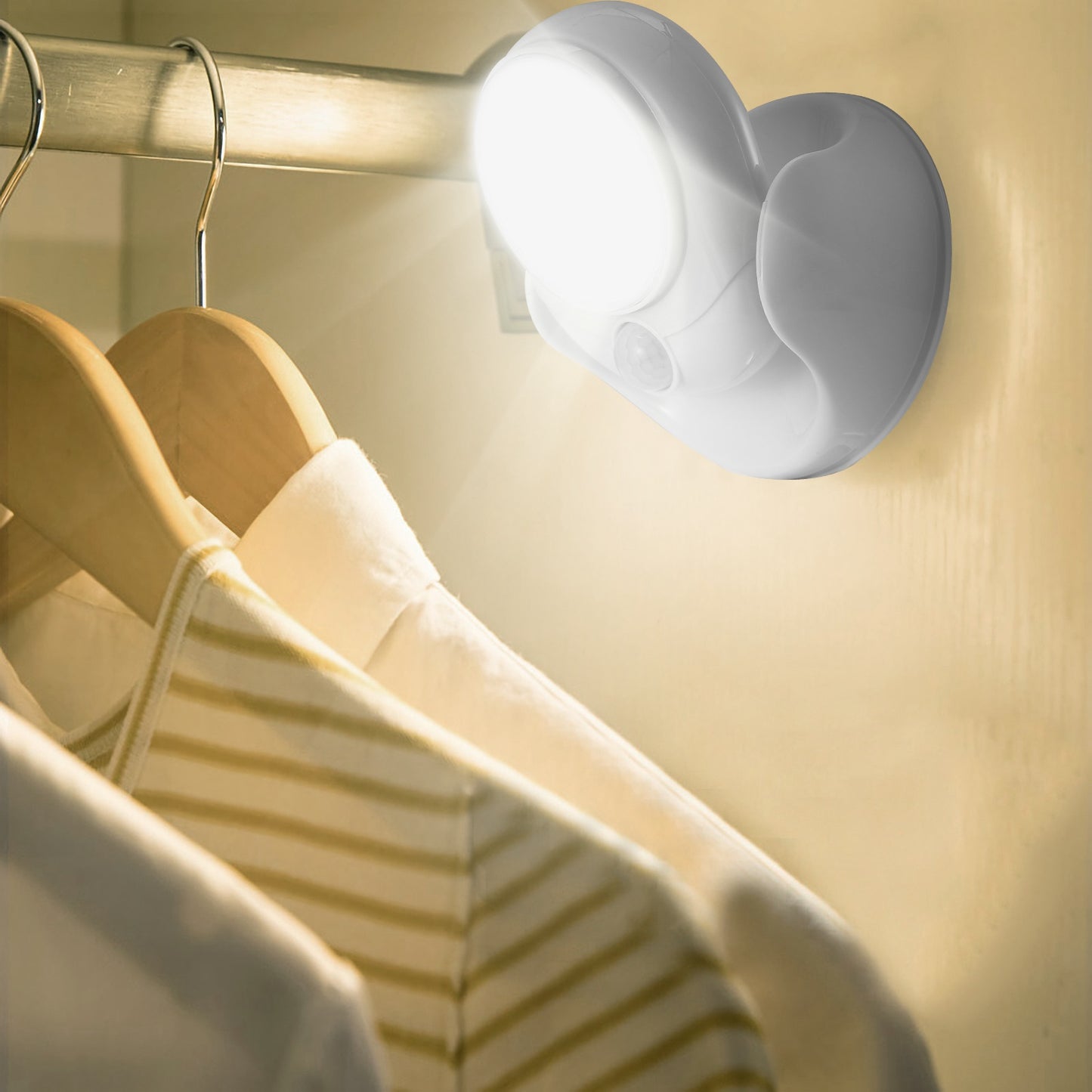 Wireless Motion Sensor LED Spotlight for Closet & Bathroom