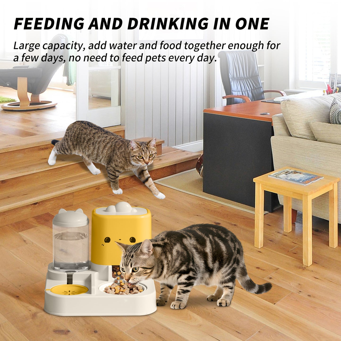 All-in-One Pet Food and Water Bowl for Travel