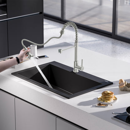 Pull-Down Sprayer Kitchen Faucet In Chrome, Single-Handle