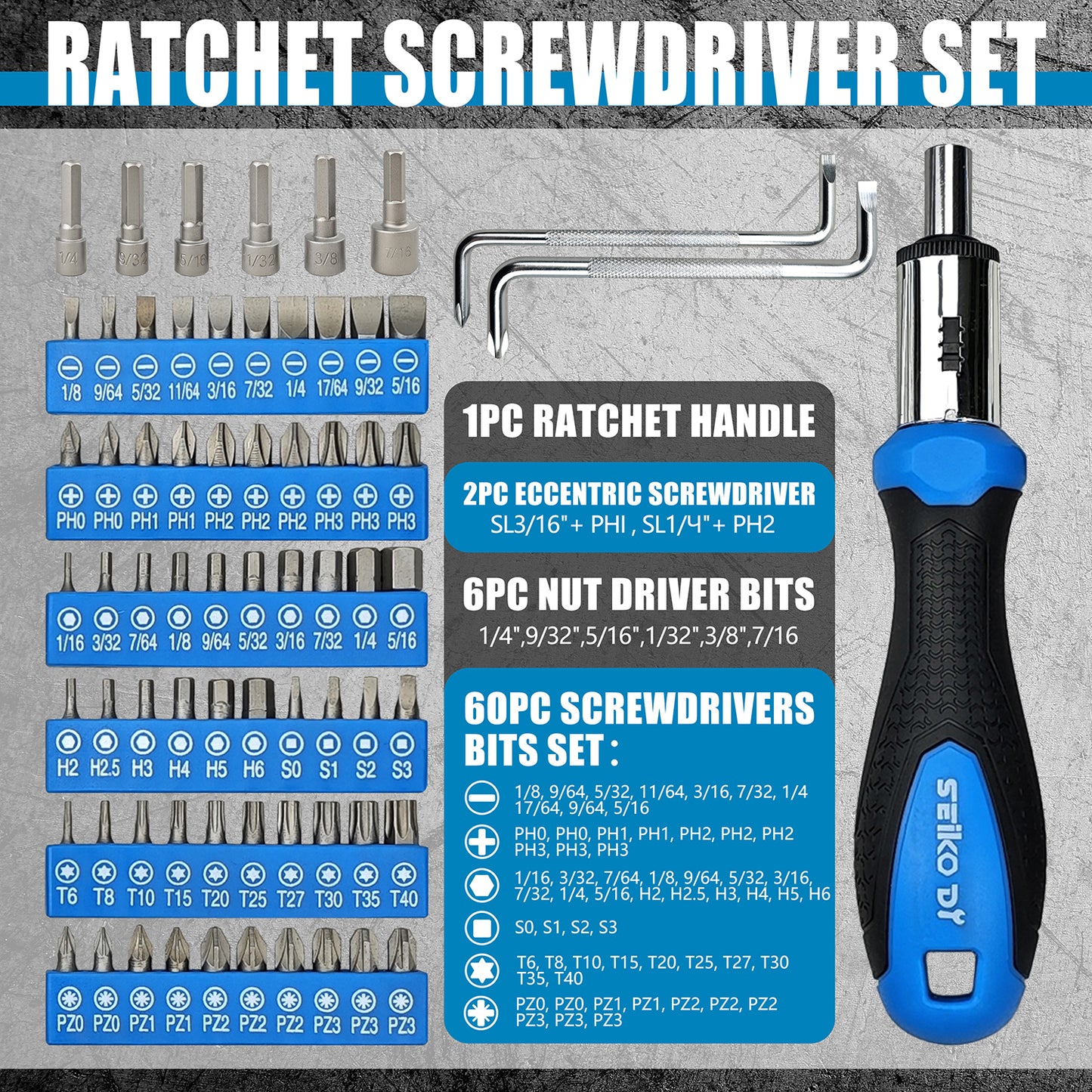 100-Piece Screwdriver Set, Home Repair Tool Kit, Automotive Repair Tools