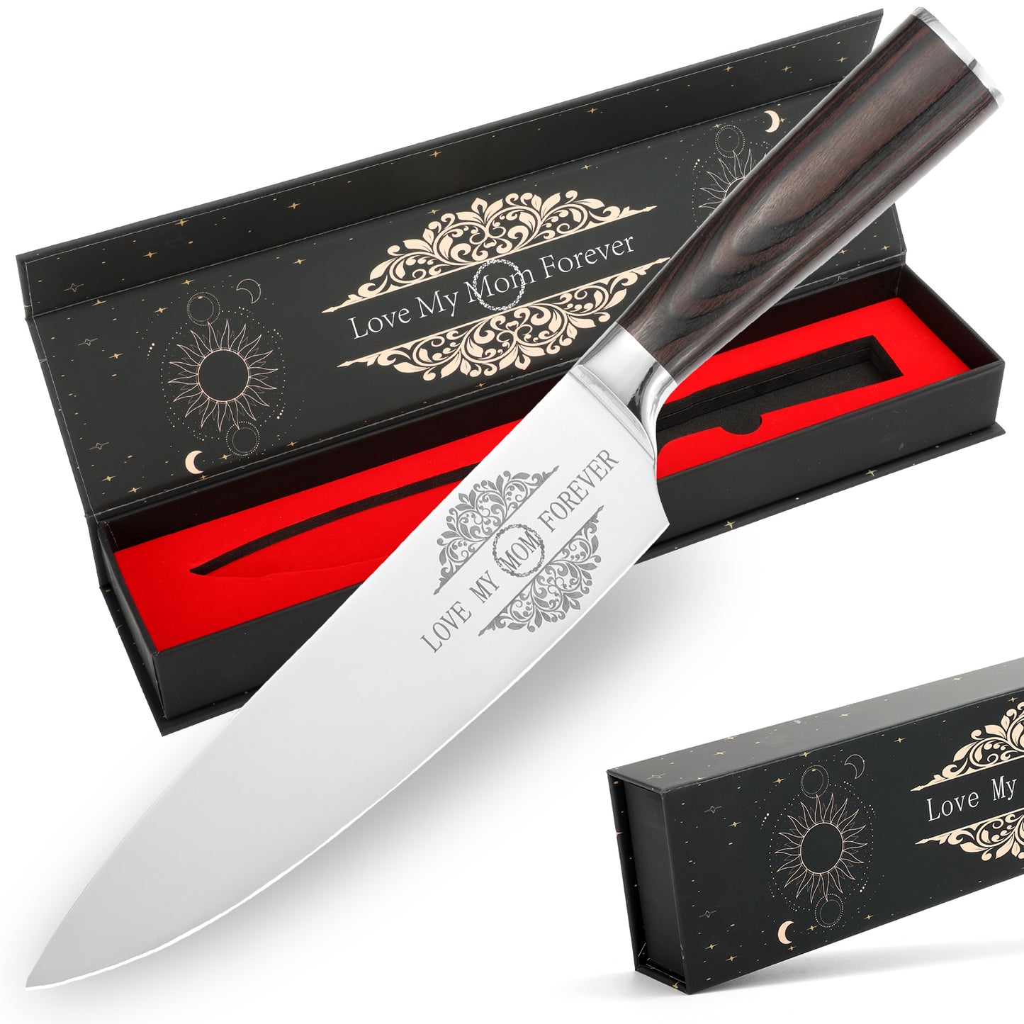 8-Inch Japanese Gyuto Chef Knife with Sheath – Perfect Gift for Any Cook