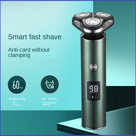 Men's Electric Shaver Triple Head Razor Travel Portable Washable