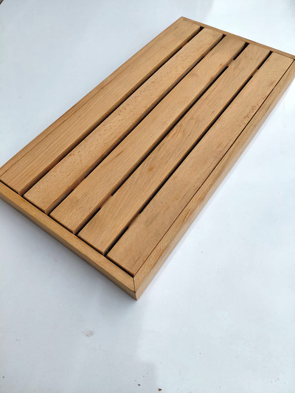 CrumbCatch Wooden Bread Serving Board